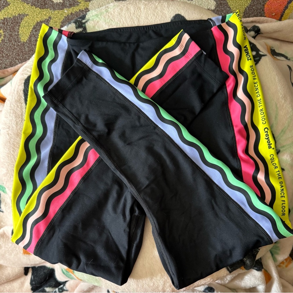 Zumba Fitness Black and Pink Leggings